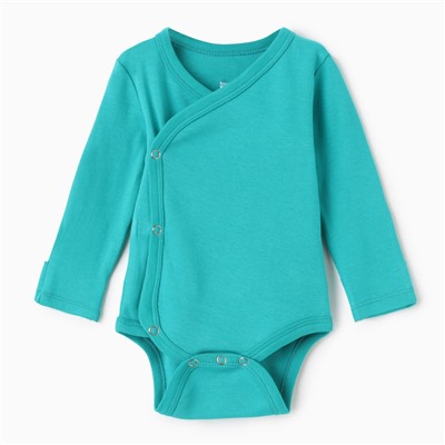 Боди детское MINAKU, рост 56-62 см, изумрудное