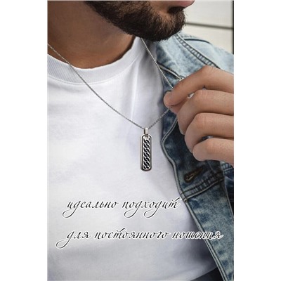 Кулон из стали на цепочке
