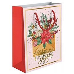 Пакет бумажный 20х24х11,5 см BC НГ мат.лам,тисн.фольг ZULC-UG55-2024-MATF Academy style