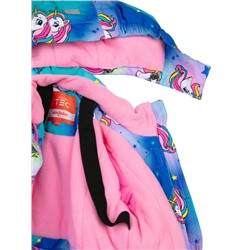 Комплект текстильный с полиуретановым покрытием для девочек: куртка, полукомбинезон