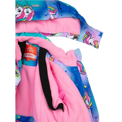 Комплект текстильный с полиуретановым покрытием для девочек: куртка, полукомбинезон