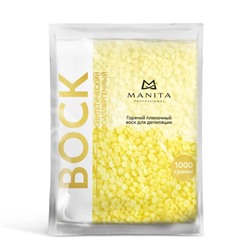 MANITA Воск для депиляции в гранулах синтетический, лимон, 100 г 24643