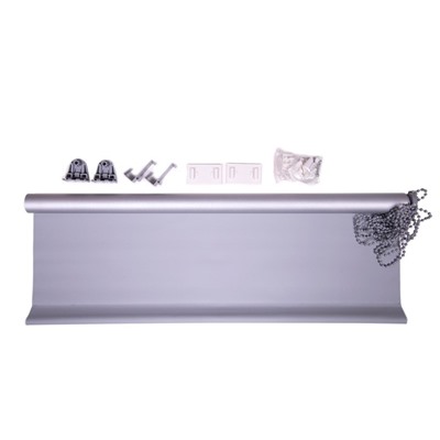 Рулонная штора, «Блэкаут», 45×160 см, цвет стальной