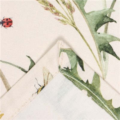 Скатерть «Этель. Одуванчики», 146×220 см, 100% хлопок, саржа 178 г/м²