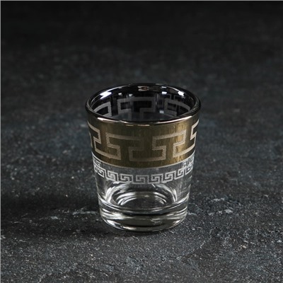 Набор питьевой «Нэро», 7 предметов: графин-штоф 500 мл, стопка 50 мл, 6 шт., цвет напыления золотой