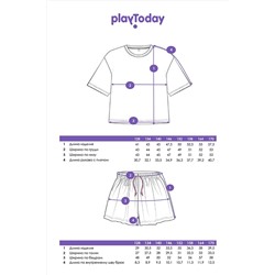 Комплект (Футболка+Шорты) PLAYTODAY, 1121436