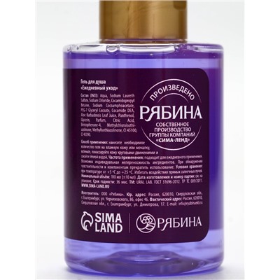 Новогодний подарочный набор косметики Gift for you: гель для душа 2 шт. × 100 мл, мочалка для тела, URAL LAB