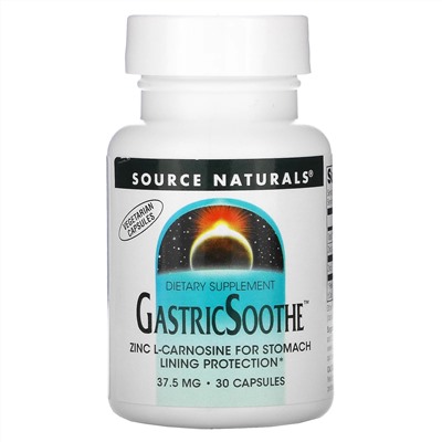 Source Naturals, GastricSoothe, 37,5 мг, 30 капсул