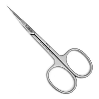 YOKO Ножницы маникюрные для кутикулы изогнутые / Premium Series SN 106, матовые, ручная заточка, 10 см 22584