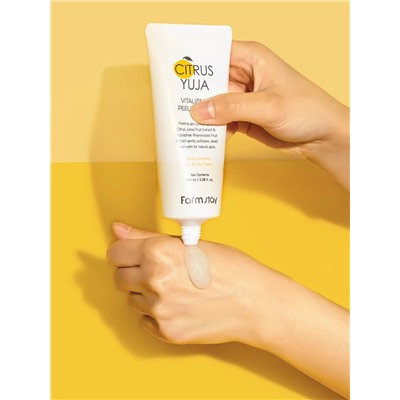 FARMSTAY - ПИЛИНГ - ГЕЛЬ ДЛЯ ЛИЦА С ЭКСТРАКТОМ ЮДЗУ CITRUS YUJA VITALIZING PEELING GEL, 100 МЛ