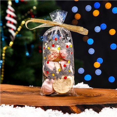 Пакет новогодний фасовочный БОПП, «Венок» 9×19 см