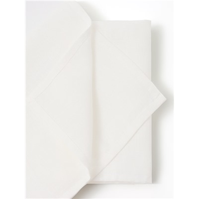 Набор сервировочных салфеток с декоративными кольцами Этель Golden deer 40×40 см - 2 шт., 100% лён