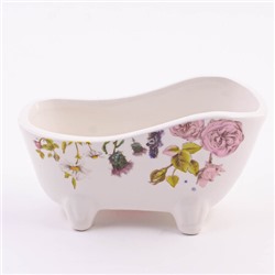 60254 Подставка д/губки 170мл Розовый сад доломит LR (х72)