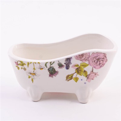 60254 Подставка д/губки 170мл Розовый сад доломит LR (х72)