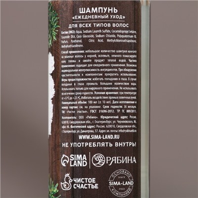 Подарочный набор новогодний «С праздником»: гель для душа и шампунь для волос, 2×100 мл, Чистое счастье