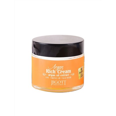 JIGOTT - КРЕМ ДЛЯ ЛИЦА С АРГАНОВЫМ МАСЛОМ RICH CREAM ARGAN OIL, 70 ML