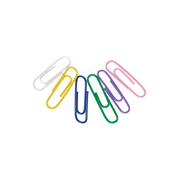 Скрепки канцелярские GLOBUS, 28 мм, 70 шт., цветные, МИКС