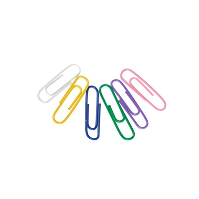 Скрепки канцелярские GLOBUS, 28 мм, 70 шт., цветные, МИКС