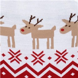 Комбинезон детский вязаный «Крошка Я. Оленята», рост 80-86 см