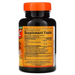 American Health, Ester-C с цитрусовыми биофлавоноидами, 500 мг, 120 вегетарианских капсул