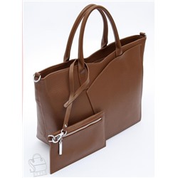 Сумка женская кожаная 1059C brown Polina&Eiterou