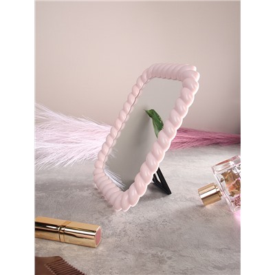 Зеркало настольное 17х22 см / 2365 /уп 72/ пластик (Белый)