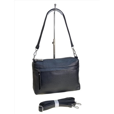 Женская сумка из искусственной кожи, цвет черный