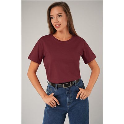 Женская базовая хлопковая футболка Happyfox