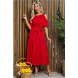 Платье Разбивая сердца (красное) П13347-7М