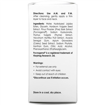 Azelique, Serumdipity, антивозрастная сыворотка для лица с пикногенолом, 1 жидкая унция (30 мл)
