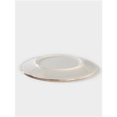 Тарелка Хорекс Punto bianca, d=24 см, фарфор, белая