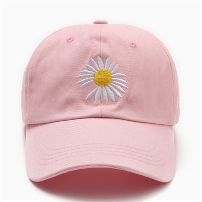 Кепка женская MINAKU «Ромашка», розовый, размер 54-56