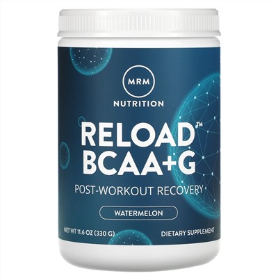 MRM, Reload BCAA+G, Post-Workout Recovery, Watermelon, 11.6 oz (330 g)