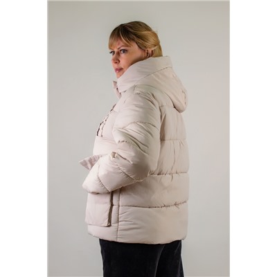 Демисезонная куртка с отделкой Квадраты арт.811