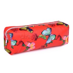 Пенал-косметичка Butterfly, 19х7х4 см, на молнии, ПВХ, ассорти 5 дизайнов, ОПП-упаковка