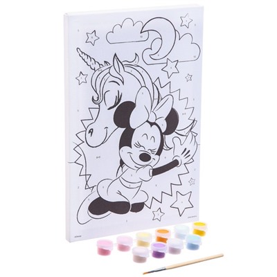 Картина по номерам для детей «Минни Маус и Единорог», 20×30 см