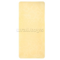 Коврик резиновый для ванны антискользящий 35 x 76см, медовый