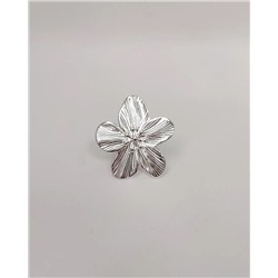 Кольцо с белым серебрением