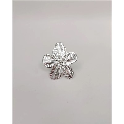 Кольцо с белым серебрением