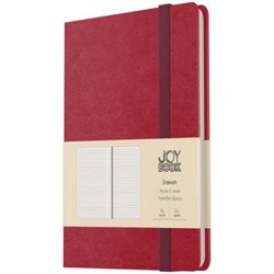 Блокнот А6-  96л линия "Joy Book. Пряное вино" на резинке, кожзам БДБЛ6964401 Эксмо