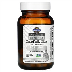 Garden of Life, Dr. Formulated Probiotics, Once Daily Ultra, 90 Billion, 30 Vegetarian Capsules (Ice)