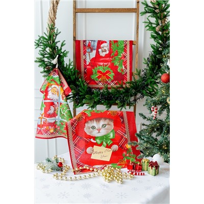 Полотенце кухонное Новогодние открытки НАТАЛИ, 927161