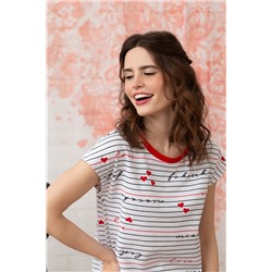 Платье жен Mia Cara SS23WJ322 Te Amo белый полоска