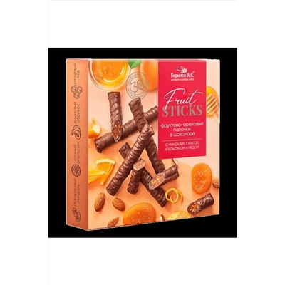 Конфеты "FruitSticks" с курагой, миндалём и цукатами апельсина 175г ЭКОПРОДУКТЫ, 1183573