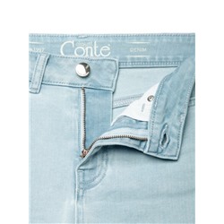 Джинсы CONTE Eco-friendly джинсы зауженного кроя с высокой посадкой CON-115