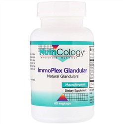 Nutricology, ImmoPlex, добавка для желез, 60 растительных капсул