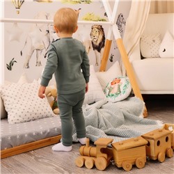 Комплект детский термо (джемпер, брюки)  MINAKU, цвет хаки, рост 74-80 см