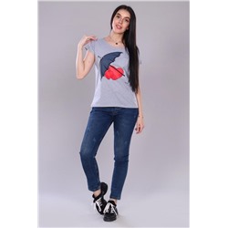 Футболка 24854 (Серый меланж)