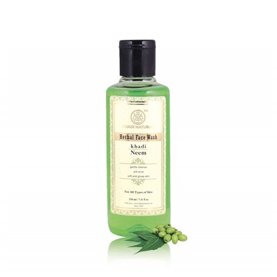 Khadi Natural Гель для умывания лица с Ним 210мл