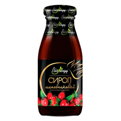 Сироп Шиповниковый / 200 мл / Стеклобутылка / BioNergy
